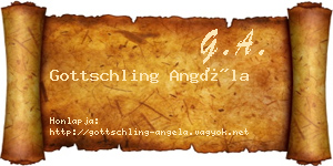 Gottschling Angéla névjegykártya